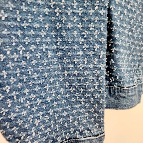 Time and Tru Women's Clip Dot Denim Jacket, Size XL. NWOT. - Picture 4 of 11